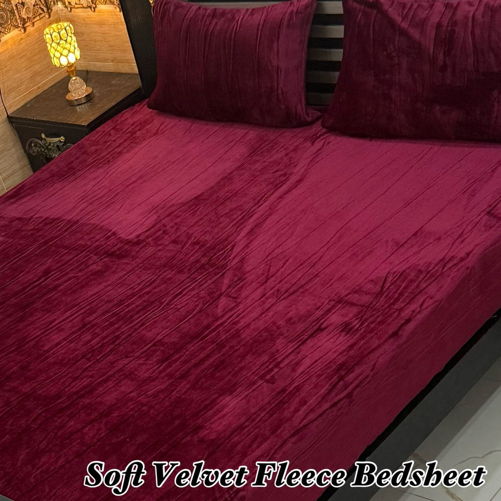 Soft Velvet Fleece King Size Bedsheet Set – Ultra Soft & Warm | 2026 Collection