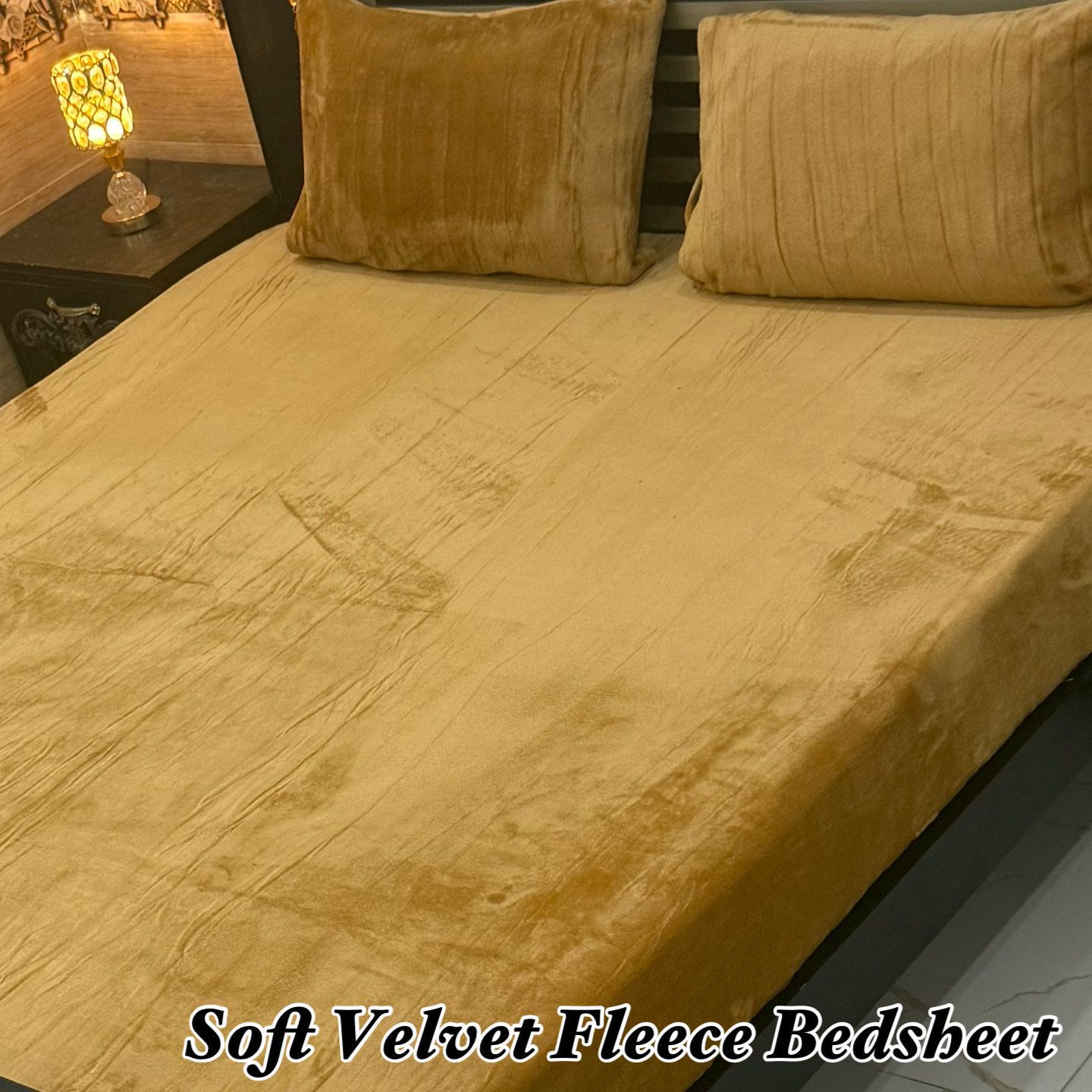 Soft Velvet Fleece King Size Bedsheet Set – Ultra Soft & Warm | 2026 Collection