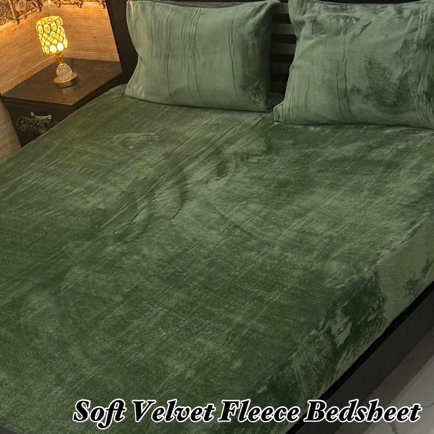 Soft Velvet Fleece King Size Bedsheet Set – Ultra Soft & Warm | 2026 Collection