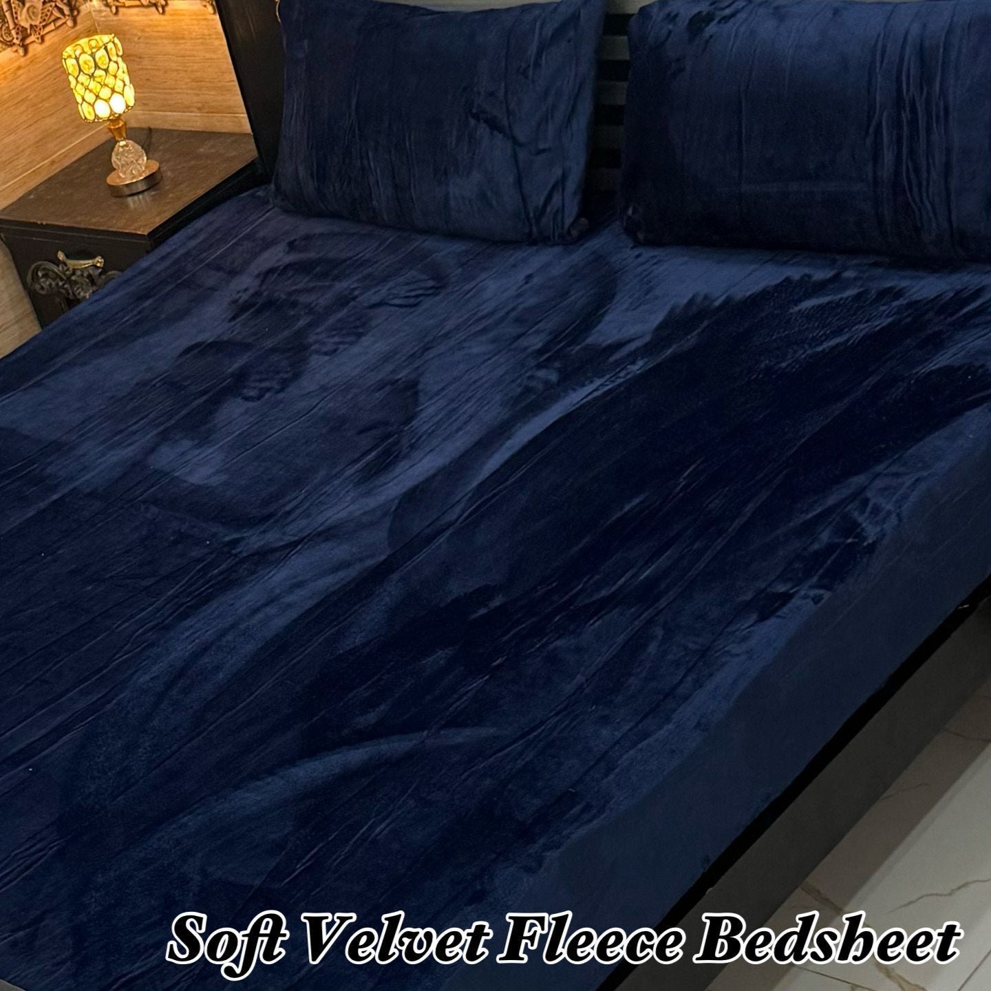 Soft Velvet Fleece King Size Bedsheet Set – Ultra Soft & Warm | 2026 Collection